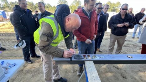 Topping Out Ceremony at the New Wicomico County Public Safety Building